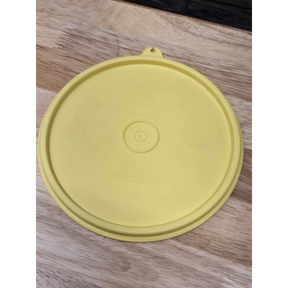 Tupperware Yellow Round Replacement Lid Seal 227-51 Vintage 6.5 Inch